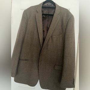 vintage men’s brown woven blazer
